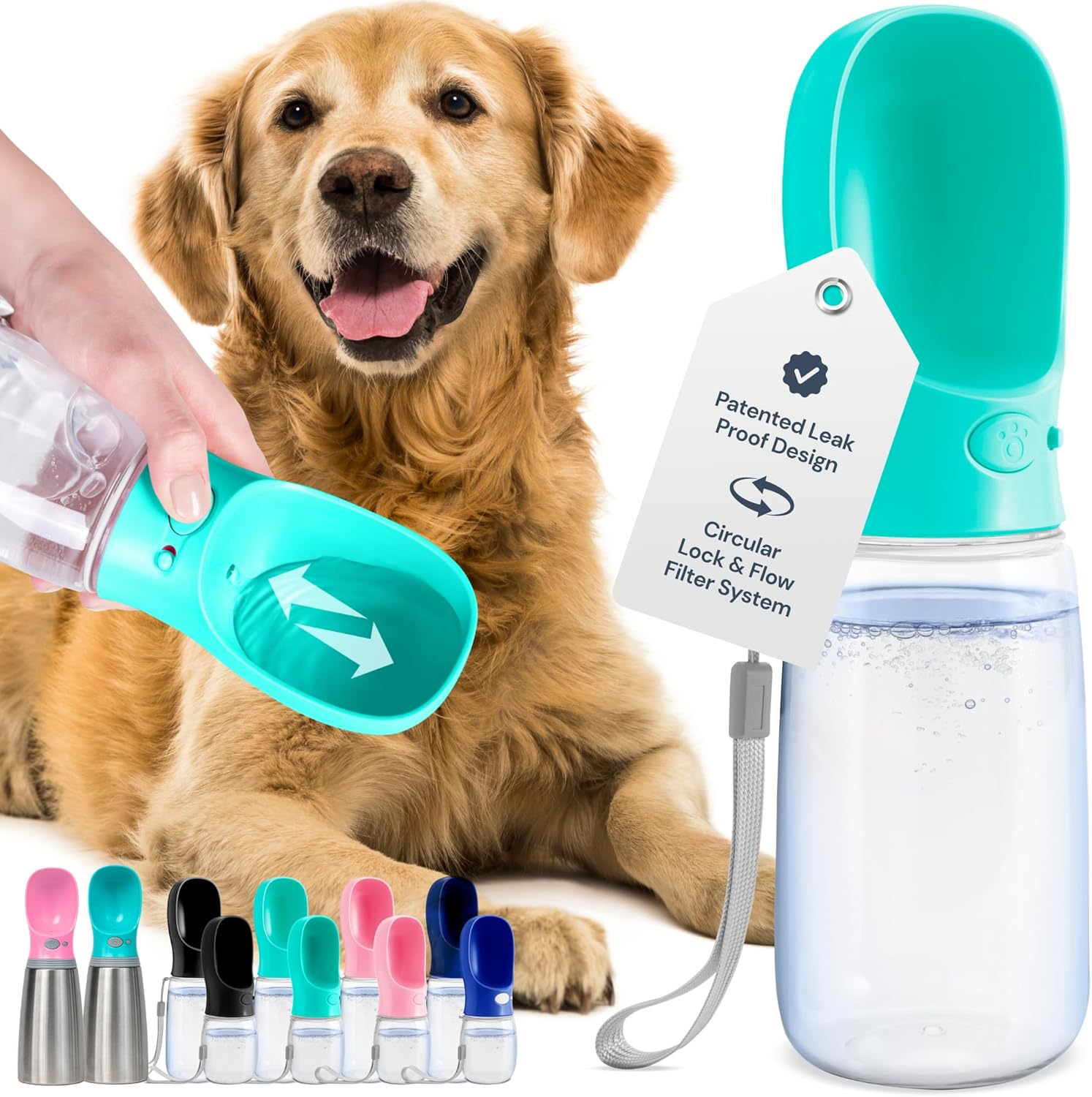 Dog Water Bottle: Portable, Leak-Proof, Travel Ready!