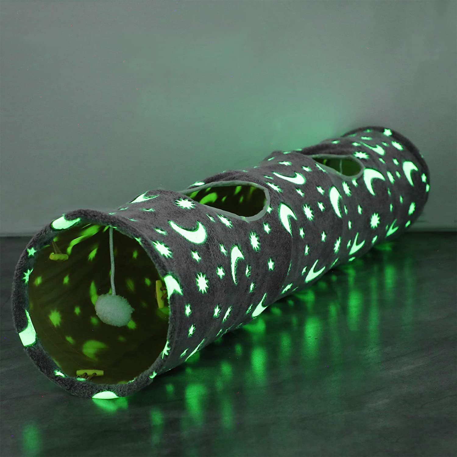 Glow Cat Tunnel: Collapsible, Roomy 47" Play Space