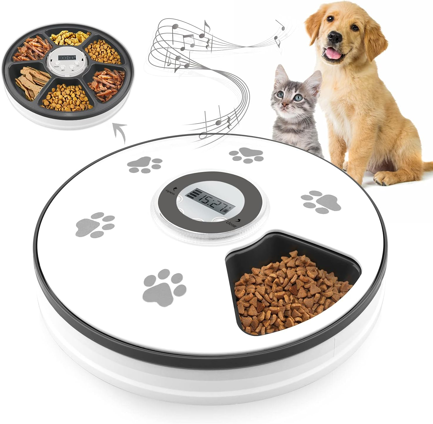 Auto Pet Feeder: Timer Control, Healthy Portions Now! 1 Auto Pet Feeder: Timer Control, Healthy Portions Now!