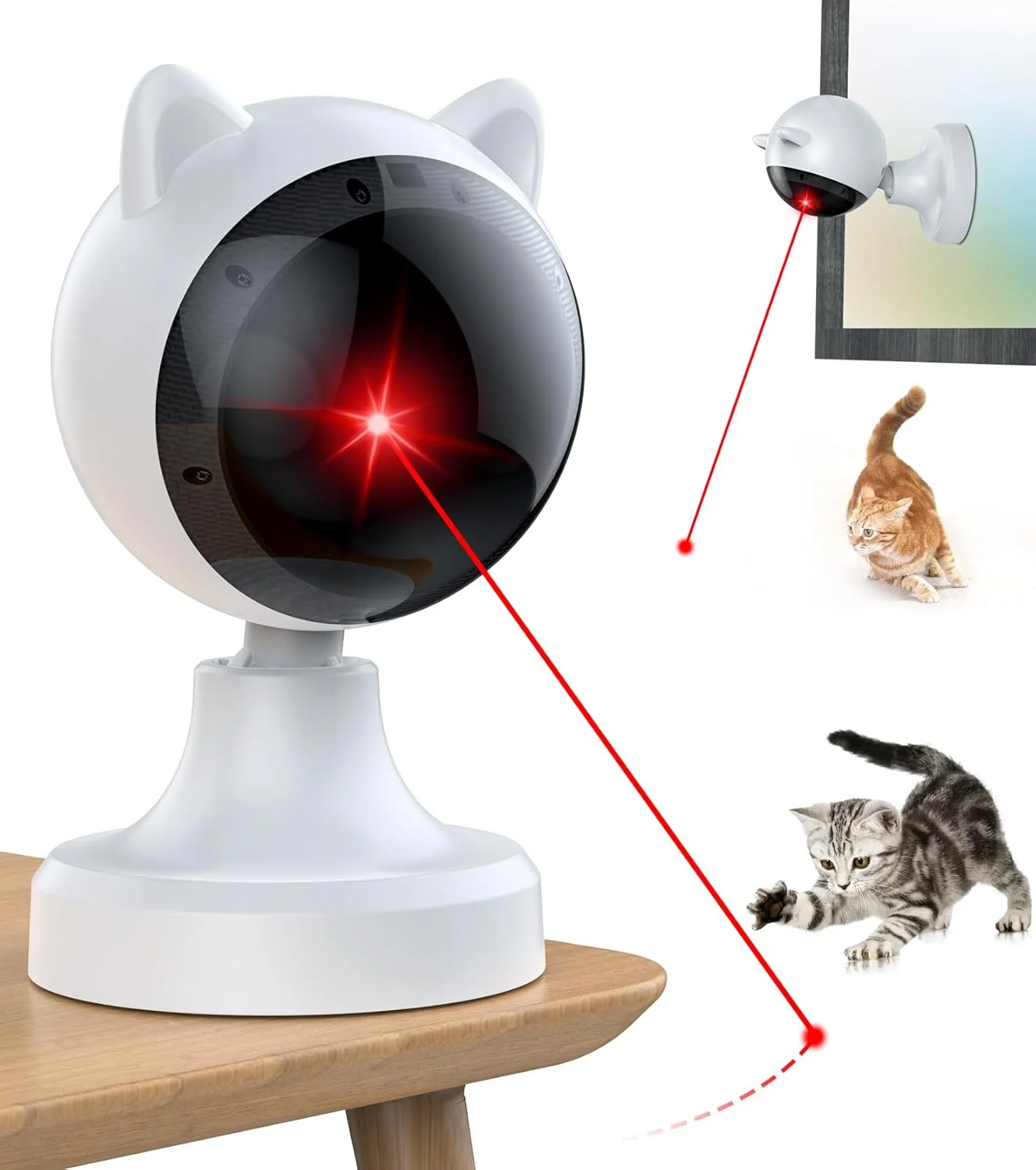 Auto Cat Laser Toy: Fun & Safe Exercise For Indoor Cats