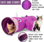 Magic Mewnicorn Multi Cat Tunnel Boredom Relief Toys with Crinkle Feather String for Dogs, Cats, Rabbits, Kittens and Guinea Pigs for Hiding Hunting and Resting 3 142a6c62fb07125c777447823e3f1667 1
