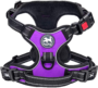 No Pull Dog Harness, No Choke Front Clip Dog Reflective Harness, Adjustable Soft Padded Pet Vest with Easy Control Handle for Small to Large Dogs(Purple,M) 2 1b30b6afe2379fe7fecc51f3c3824e4c 2