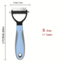 Pet Hair Comb Tool, Dual-Sided Knot-Free Brush for Dogs and Cats, Essential Grooming Supplies, Easy-To-Use Pet Care Accessory 8 26177e5238bb9ef7ced324340dd4fc7e