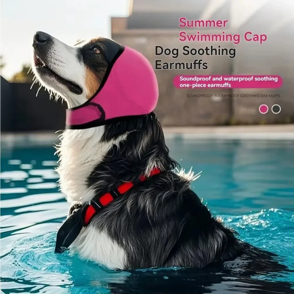 Dog Noise Reduction Earmuffs – Calming Hearing Protection Head Cover, Waterproof Ear Protection for Grooming, Fireworks, Thunderstorms & Travel