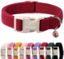 Nylon Dog Collar - Adjustable Lavender Soft Webbing Dog Collars for Small Medium Large Dogs Boy Girl Puppy Collar with Safety Metal Buckle S 23 41edcbeb962af73cfe64b8cf2afe407f