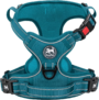 No Pull Dog Harness, No Choke Front Clip Dog Reflective Harness, Adjustable Soft Padded Pet Vest with Easy Control Handle for Small to Large Dogs(Purple,M) 27 5144a02406666ec6989ba7c9d0083bd0