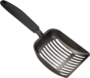 Cat Litter Scoop, Non-Stick Plated Aluminum Alloy Sifter, Kitty Durable Metal Scooper, Deep Shovel, Long Handle, Kitten Pooper Lifter, Size Large, Coated Black Body with Black Handle 13 537bce65e2d618e7773b3281256010ba 2