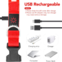 LED Dog Collar, Light up Dog Collar Adjustable USB Rechargeable Super Bright Safety Light Glowing Collars for Dogs(Small,Red) 5 58fd3d783e4c9570dee023628b348810 4