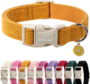 Nylon Dog Collar - Adjustable Lavender Soft Webbing Dog Collars for Small Medium Large Dogs Boy Girl Puppy Collar with Safety Metal Buckle S 17 5a12f4c6bc3bfc1384a772be3b8ab8a2