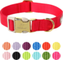 Nylon Dog Collar - Adjustable Lavender Soft Webbing Dog Collars for Small Medium Large Dogs Boy Girl Puppy Collar with Safety Metal Buckle S 11 6be3bd3eac0ba689e817cd5d221c754b