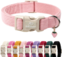 Nylon Dog Collar - Adjustable Lavender Soft Webbing Dog Collars for Small Medium Large Dogs Boy Girl Puppy Collar with Safety Metal Buckle S 22 7cbb5286ae0c07a8b67aadab869b6de4
