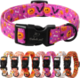 Nylon Dog Collar - Adjustable Lavender Soft Webbing Dog Collars for Small Medium Large Dogs Boy Girl Puppy Collar with Safety Metal Buckle S 31 b319e4d76ccf574c5d1441b6726ca37b