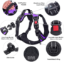 No Pull Dog Harness, No Choke Front Clip Dog Reflective Harness, Adjustable Soft Padded Pet Vest with Easy Control Handle for Small to Large Dogs(Purple,M) 5 b92067a141d952d8aad086e7419dda5f 2