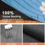 Quick Drying Absorbent Pet Feeding Mat for Dogs and Cats, Non-Slip Rubber Bottom, Dark Polyester Surface for Indoor Use 5 c8c91582deb8f9a81b81674d4efb0363