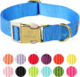Nylon Dog Collar - Adjustable Lavender Soft Webbing Dog Collars for Small Medium Large Dogs Boy Girl Puppy Collar with Safety Metal Buckle S 36 cc9be6cd83a849d35da18d380e741c1c