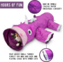 Magic Mewnicorn Multi Cat Tunnel Boredom Relief Toys with Crinkle Feather String for Dogs, Cats, Rabbits, Kittens and Guinea Pigs for Hiding Hunting and Resting 5 eb8d1a8961964c05455b5818606d80d6 1