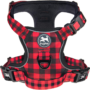 No Pull Dog Harness, No Choke Front Clip Dog Reflective Harness, Adjustable Soft Padded Pet Vest with Easy Control Handle for Small to Large Dogs(Purple,M) 24 fb30c69272b044747203109374593d52