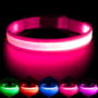 LED Dog Collar, Light up Dog Collar Adjustable USB Rechargeable Super Bright Safety Light Glowing Collars for Dogs(Small,Red) 14 fc21922e733eebaa96355d8585ae523f 1
